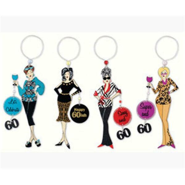 Sunset Vista Designs Co. Sunset Vista Designs Working Girls 60th Birthday Wine Charm And Magnet SVWG296